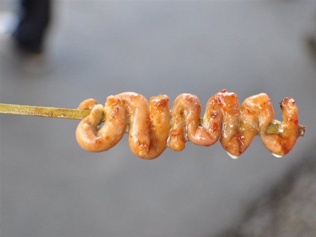 Isaw The infamous isaw is chicken intestine that is first cleaned thoroughly, coiled onto a skewer, and then grilled. Filipinos absolutely love this &mdash...