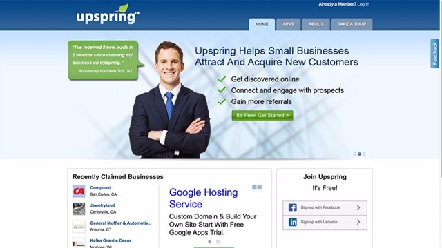 Upspring Upspring is a social networking site for promotion and social networking.