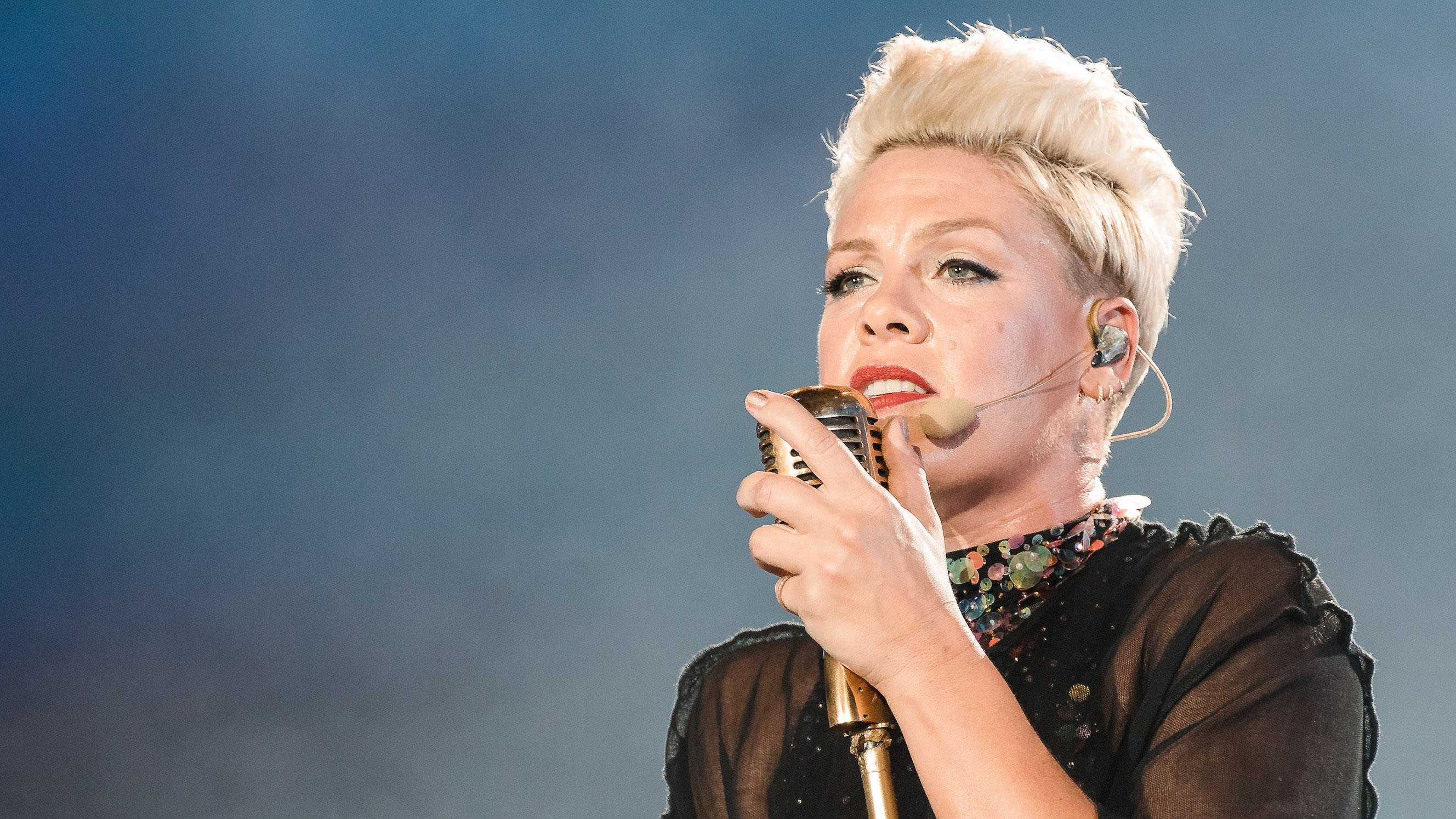 P%21nk Alecia Beth Moore (born September 8, 1979), known professionally as Pink (stylized as P!nk), is an American singer and songwriter. She was originally ...