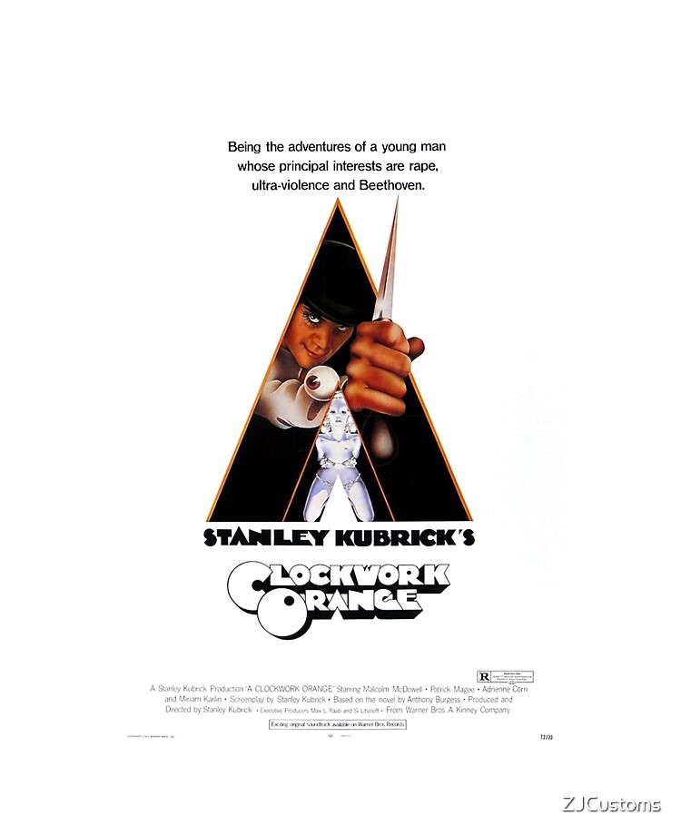 A Clockwork Orange Creepy and grotesque, this 1971 film will make you squirm. Set in a futuristic England, this cult classic is truly ahead of its time.